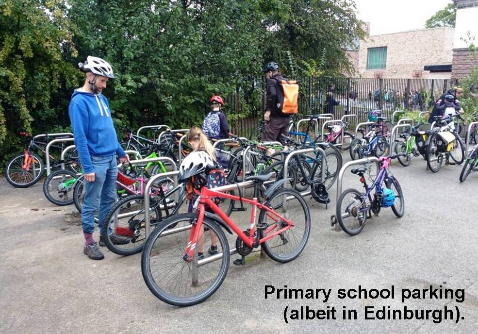 Edinburgh Primary school parking.