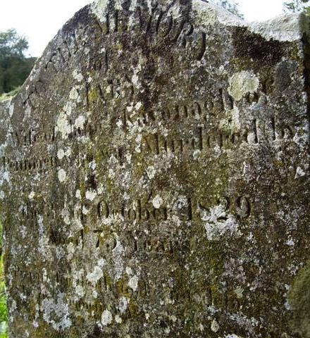 Mary's gravestone.