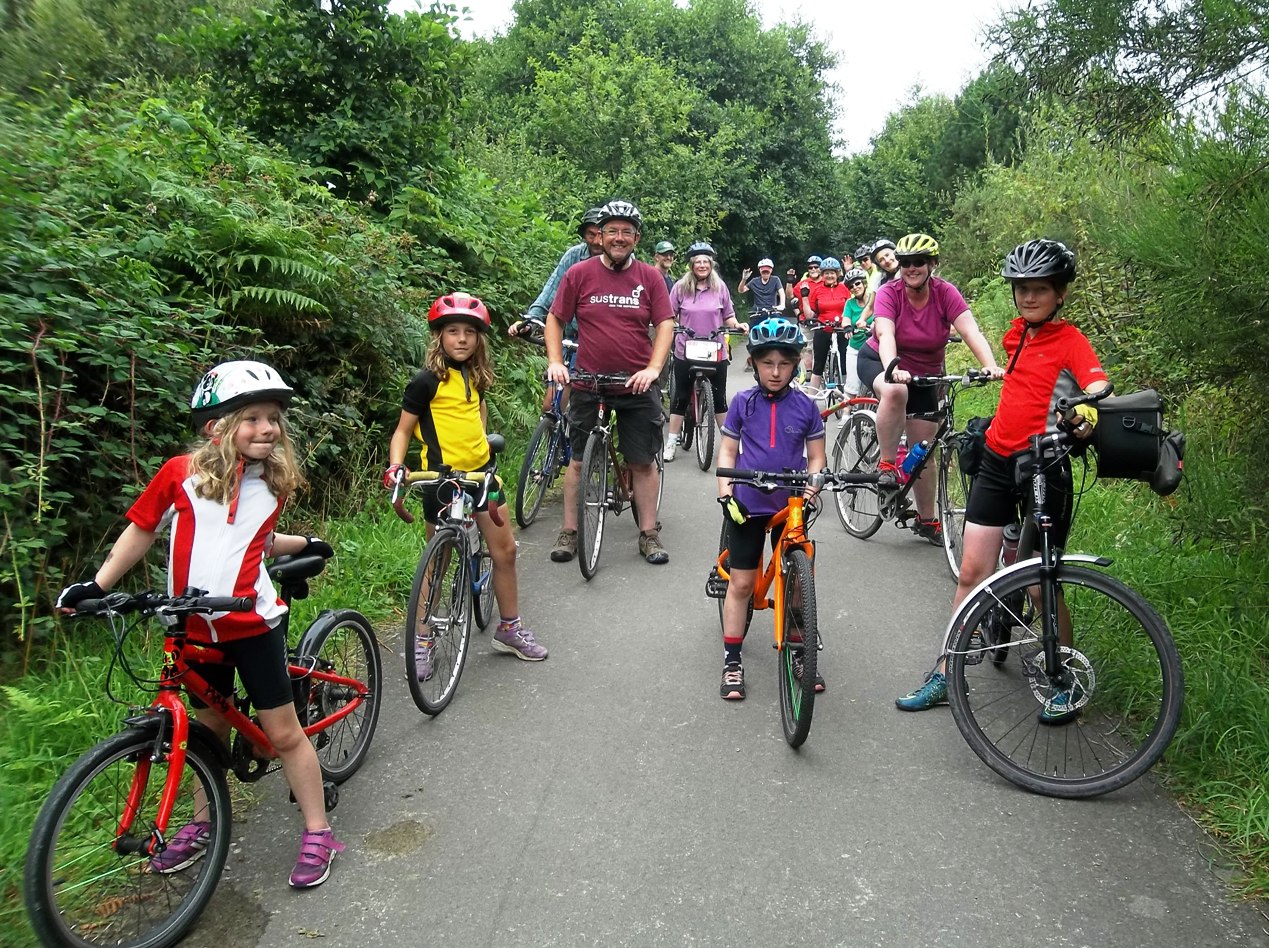 Gower Cycling Festival family ride.